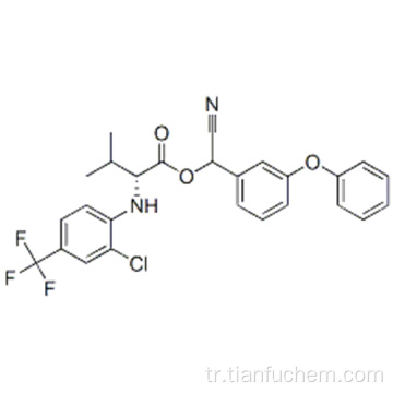 D-Valin, N- [2-kloro-4- (triflorometil) fenil] -, siyano (3-fenoksifenil) metil ester CAS 102851-06-9